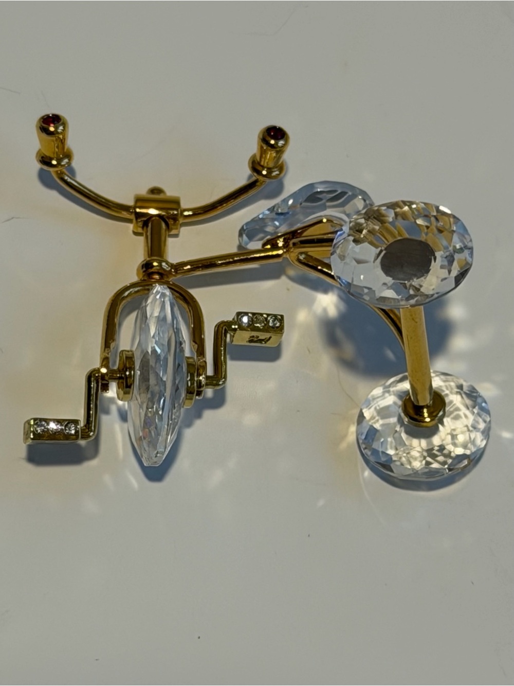 Swarovski Crystal Memories Tricycle Gold ~ Classic Retired #219198 - Picture 9 of 16